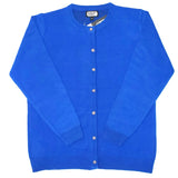Ladies Plain Round Neck  Cardigan - UK Sweater House