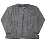 Ladies Embroidery Pattern Design Cardigan - UK Sweater House