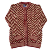 Ladies Chenille Knitted Design Cardigan - UK Sweater House