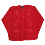 Ladies Embroidery Cardigan - UK Sweater House