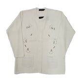 Ladies Embroidery Cardigan - UK Sweater House