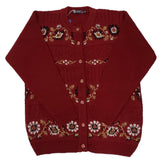 Ladies Self Design Knitted Cardigan - UK Sweater House