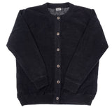 Ladies Chenille Lined Plain Cardigan - UK Sweater House