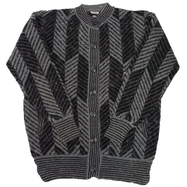 Ladies Wool Lined Knitted Design Cardigan - UK Sweater House
