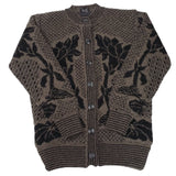 Ladies Wool Lined Knitted Design Cardigan - UK Sweater House
