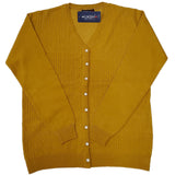Ladies V Neck Cable Cardigan - UK Sweater House