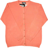 Ladies Plain Round Neck  Cardigan - UK Sweater House