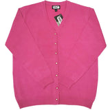 Ladies Plain Vnk Cardigans - UK Sweater House