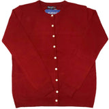Ladies Plain Round Neck  Cardigan - UK Sweater House