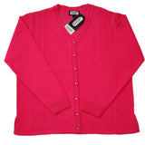 Ladies Self Design Pattern Cardigan - UK Sweater House