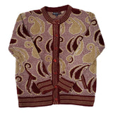 Ladies Chenille Knitted Design Cardigan - UK Sweater House