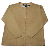 Ladies Self Design Pattern Cardigan - UK Sweater House