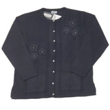Ladies Embroidery Pattern Design Cardigan - UK Sweater House