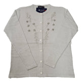 Ladies Lurex Knit Cardigan - UK Sweater House