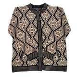 Ladies Chenille Knitted Design Cardigan - UK Sweater House