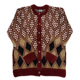 Ladies Chenille Knitted Design Cardigan - UK Sweater House