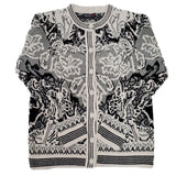 Ladies Chenille Knitted Design Cardigan - UK Sweater House